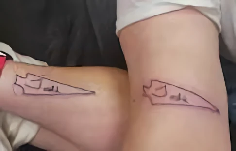 Red Spade tattoo