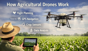 how agriculture drone works